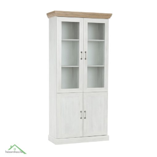 vitrines szekrény, északi sosna/vadtölgy, ROYAL W4D