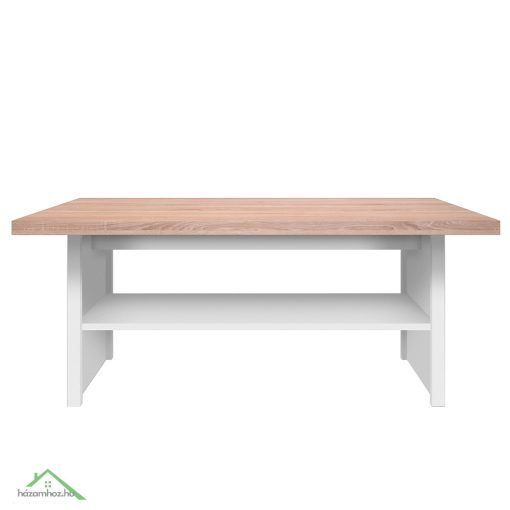 Dohányzóasztal 115, DTD laminált, fehér/tölgy sonoma, TOPTY TYP 18