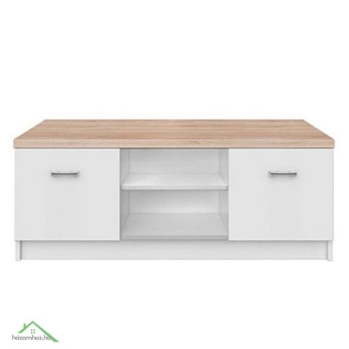 RTV asztal 2d, DTD laminált, fehér/tölgy sonoma, TOPTY TYP 15