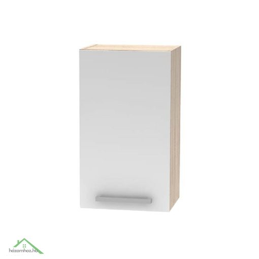 Felsőszekrény, fehér/tölgy sonoma, NOVA PLUS NOPL-005-OH