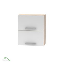   Billenő felsőszekrény 2DV, tölgy sonoma/fehér, NOVA PLUS NOPL-008-VH