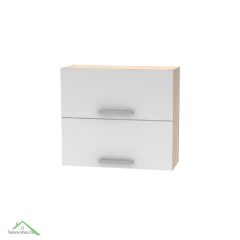   Billenő felsőszekrény 2DV, tölgy sonoma/fehér, NOVA PLUS NOPL-015-OH