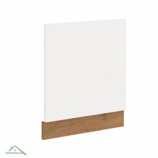 Ajtó beépített mosogatógépre, lancelot tölgy/ fehér extra magas fényű HG, VEGA ZM 570x596