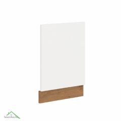   Ajtó beépített mosogatógépre, lancelot tölgy/ fehér extra magas fényű HG, VEGA ZM 570x446