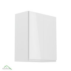   Felsőszekrény, fehér/fehér extra magasfényű, AURORA G602F