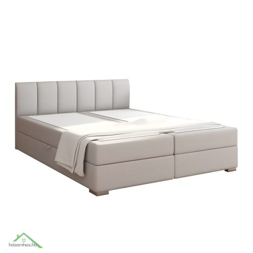 Boxspring ágy 160x200, világosszürke, RIANA KOMFORT
