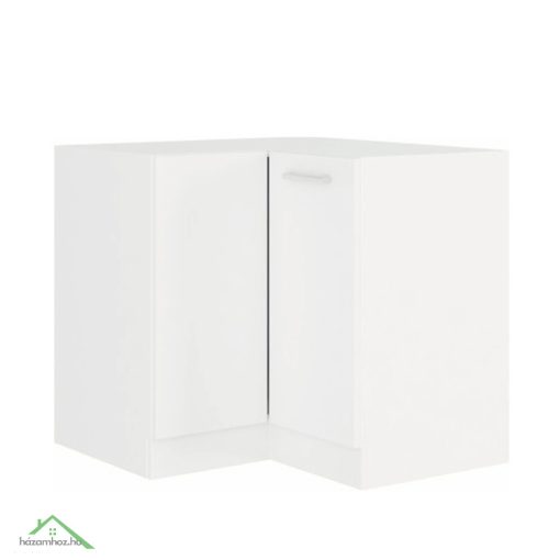 Alsó sarokszekrény, fehér, SPLIT 89x89 DN 1F BB