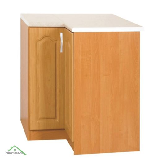 Konyhaszekrény, alsó, sarok, éger, balos, LORA MDF NEW KLASIK S90/90