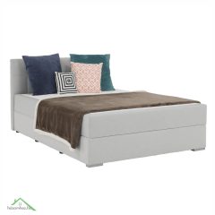   Boxspring típusú ágy 120x200, világosszürke, FERATA KOMFORT