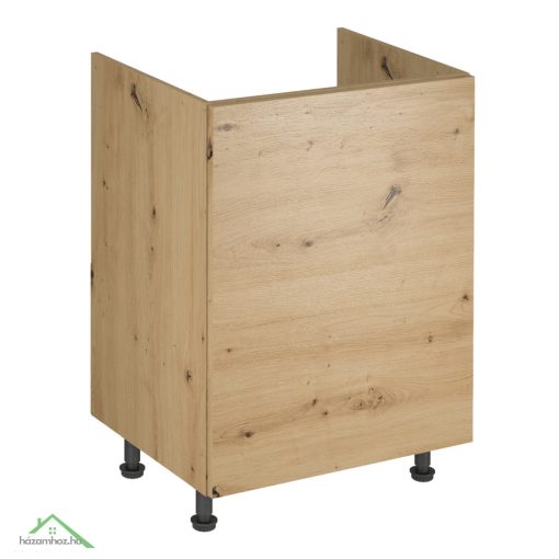 Mosogató szekrény, artisan tölgy, univerzális, LANGEN D60Z