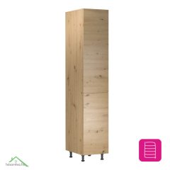   Élelmiszer szekrény polcokkal, artisan tölgy, univerzális, LANGEN D40SP