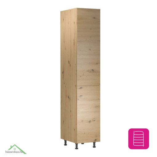Élelmiszer szekrény polcokkal, artisan tölgy, univerzális, LANGEN D40SP