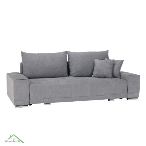 Kinyitható heverő, világosszürke, KEVAN BIG SOFA