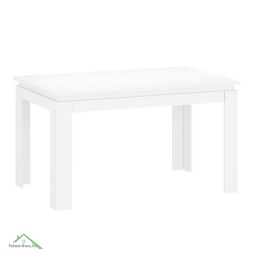 Széthúzható asztal, fehér, 135-184x86 cm, LINDY