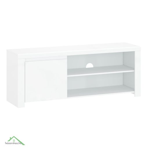 TV asztal 1D/160, fehér fényes, LINDY