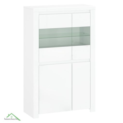 Vitrin 2D2W, fehér fényes, LINDY