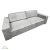 Kihúzható heverő, világosszürke, HARPERA BIG SOFA