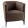 Design fotel, barna/fekete, KAPY