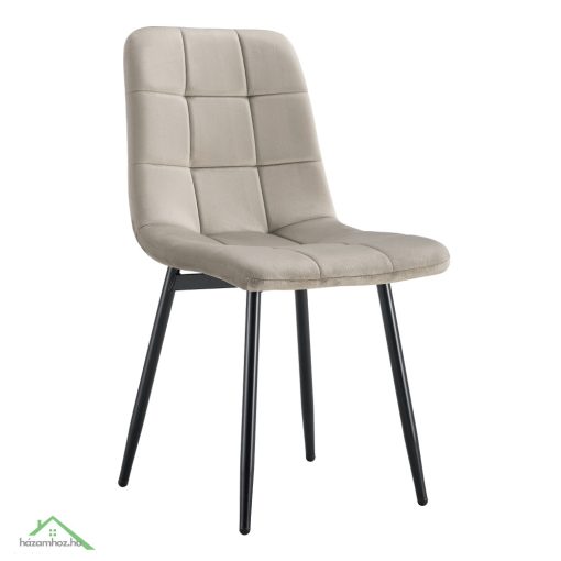 Szék, szürkésbarna Taupe Velvet szövet/fekete, RAMITA TYP 3