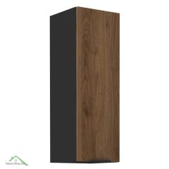 Felső szekrény, okapi dió/fekete, MENZO 30 G-90 1F