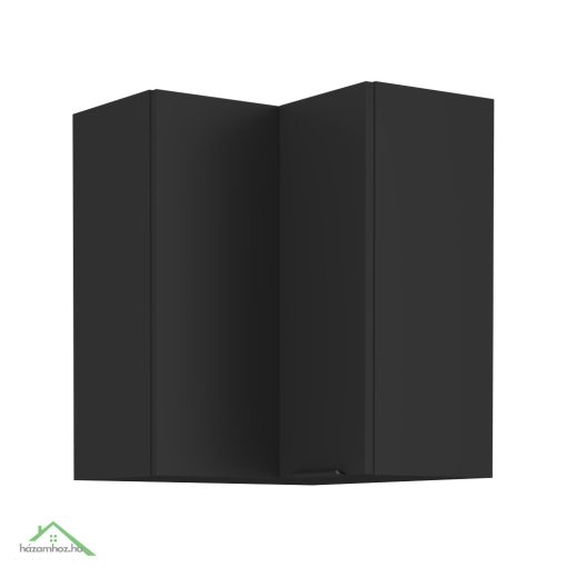 Felső sarokszekrény fekete, SIBER 60x60 GN-72 2F