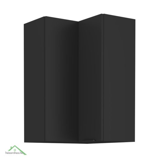 Felső sarokszekrény fekete, SIBER 60x60 GN-90 2F