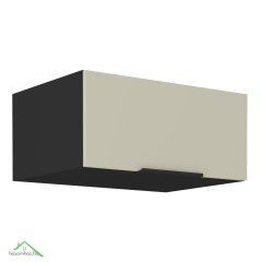 Felső szekrény, cashmere/fekete, ARAKA 80 NAGU-36 1F