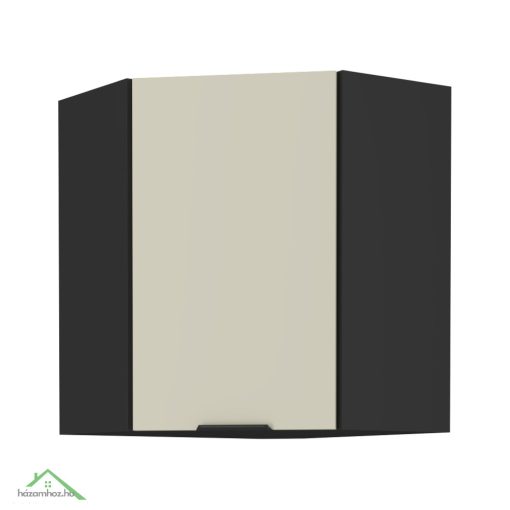 Felső sarokszekrény cashmere/fekete, ARAKA 60x60 GN-72 1F