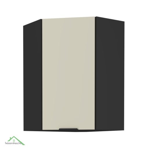 Felső sarokszekrény cashmere/fekete, ARAKA 60x60 GN-90 1F