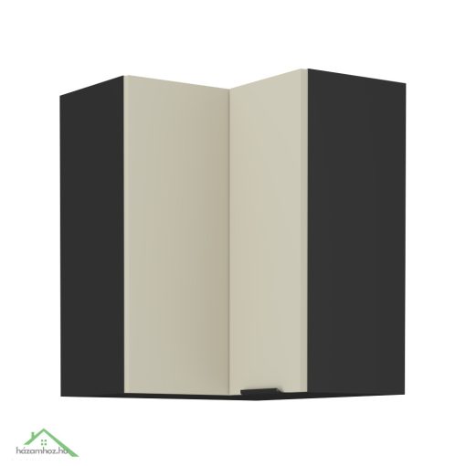 Felső sarokszekrény cashmere/fekete, ARAKA 60x60 GN-72 2F