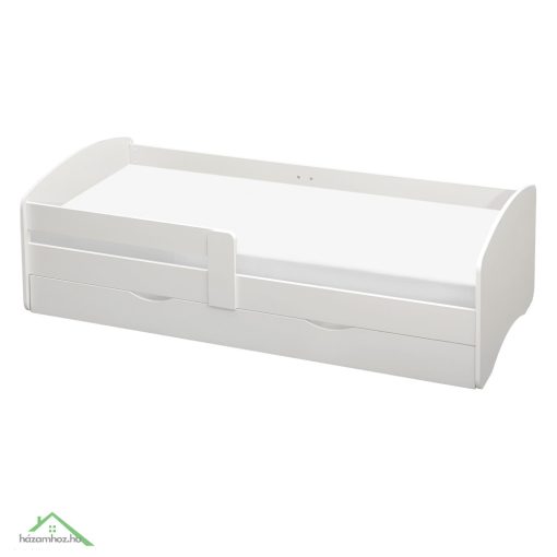 Ágy ráccsal és tárolóhellyel 90x200, fehér, COCOLINO
