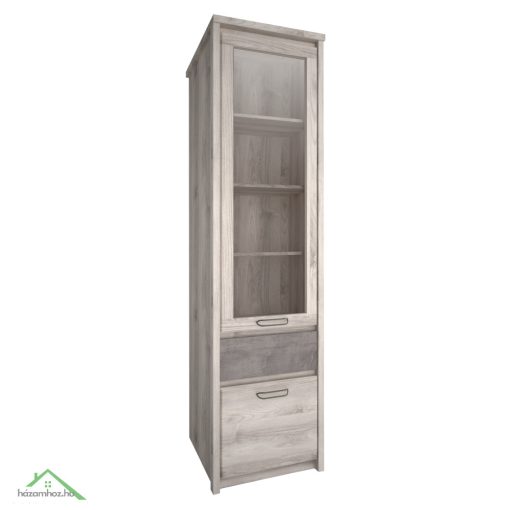 Vitrin 1D1W1S, nairobi gesztenye/onix, JESI NEW