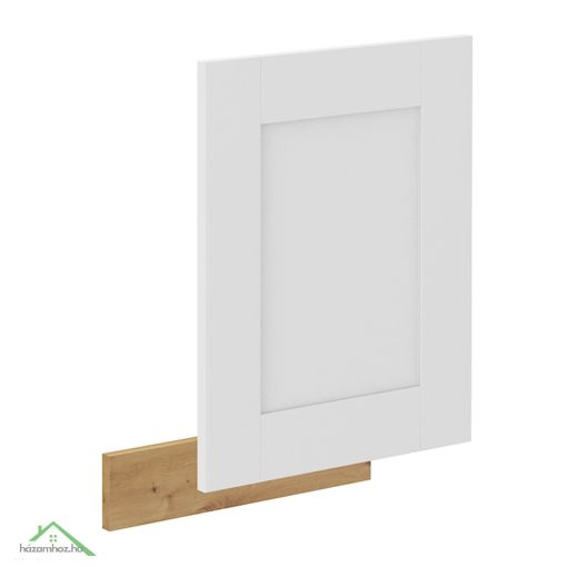 Ajtó mosogatógéphez, fehér/artisan tölgy, LULA ZM 570x446
