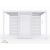 LUXE Lamellás oldalpanel (R) 123x218cm 4 m-ig fehér