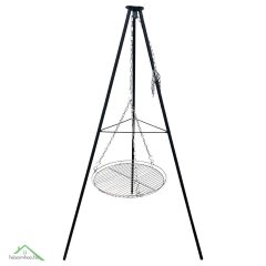 MIR-HP48 Acél függesztett grillrács háromlábbal 51 cm