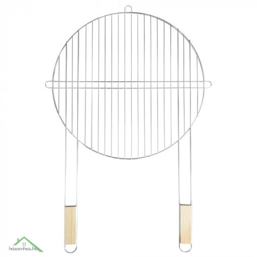 Kerek grillrács fa fogantyúval 51 cm