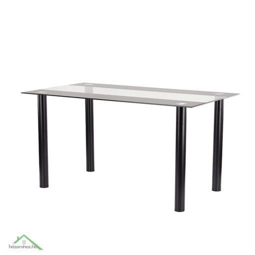 Riona 140 cm szögletes üveg étkezőasztal