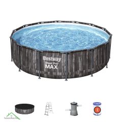   BESTWAY Steel Pro Max fémvázas medence szett, 427 x 107 cm (5614Z)