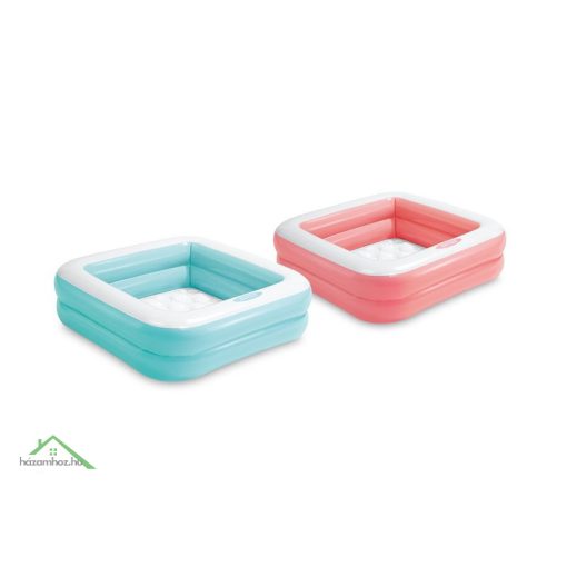 INTEX 57100, Play box, felfújható sokszínű gyermekmedence, 0,86 x 0,86 x 0,25 m