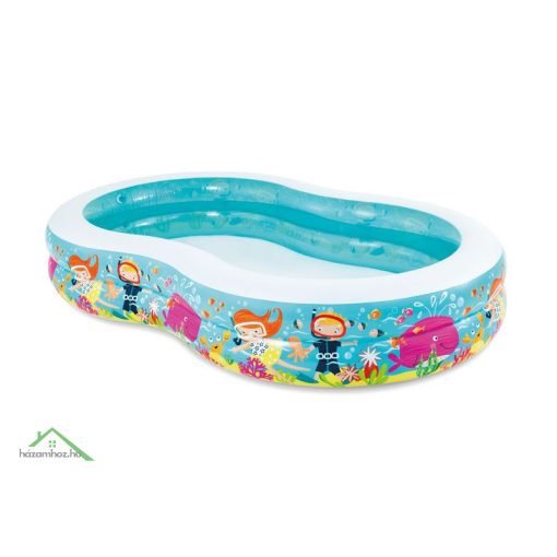 INTEX 56490, Seashore felfújható gyermekmedence, 2,62 x 1,60 x 0,46 m