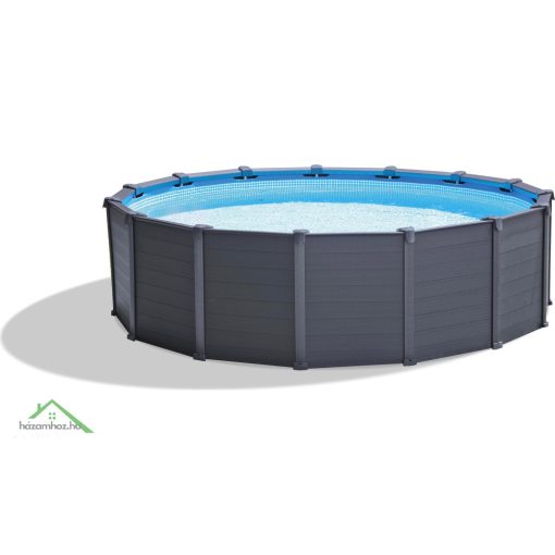 INTEX Graphite Gray Pool medence 478 x 124 cm (homokszűrővel) (26384GS)