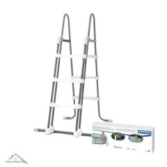   INTEX Biztonsági medence létra 3 fokos 122cm magas medencékhez (28076)