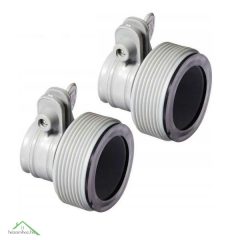   INTEX hollanderes átalakító, 32mm medence csatlakozáshoz, szoritóanyával (29061), 2 db / csomag
